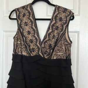 Black dress with lace